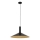 Lámpara colgante CAPRI 1xE27/15W/230V diá. 50 cm negro/dorado