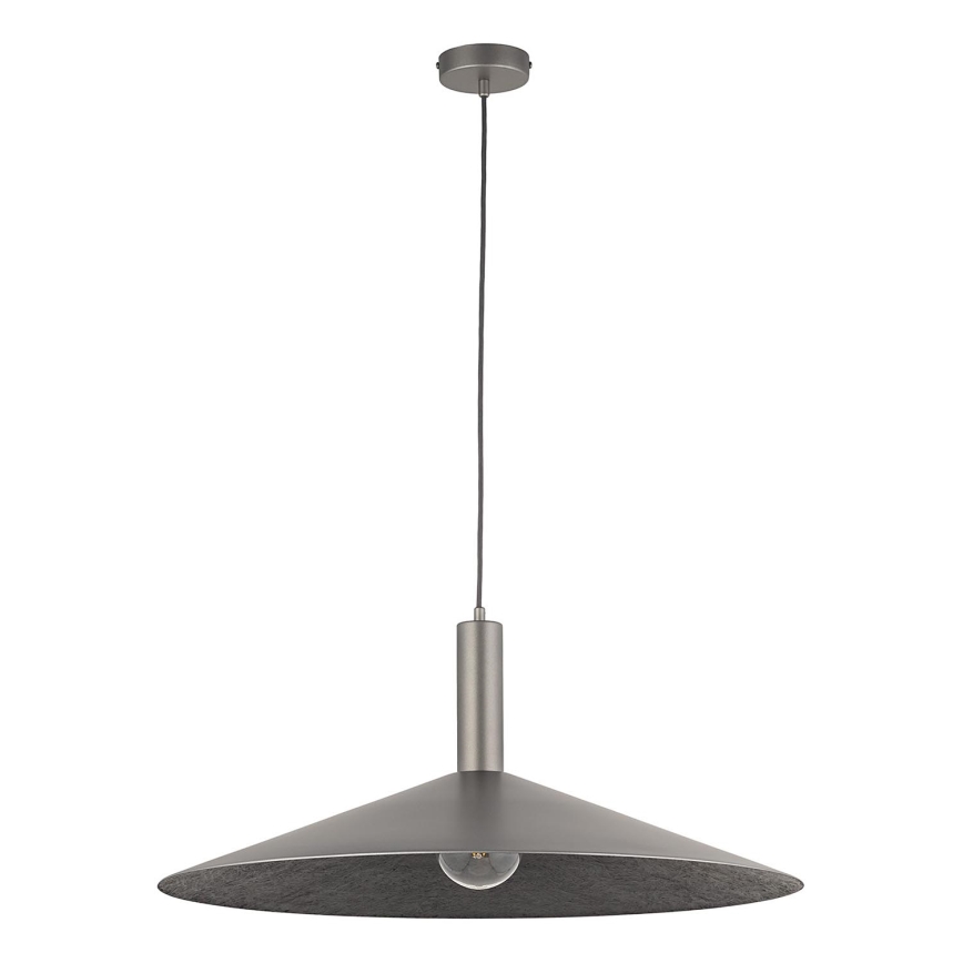 Lámpara colgante CAPRI 1xE27/15W/230V diá. 70 cm antracita/gris