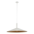 Lámpara colgante CAPRI 1xE27/15W/230V diá. 70 cm blanco/cobre