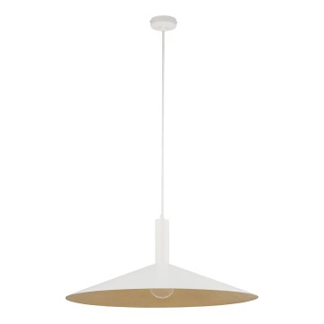 Lámpara colgante CAPRI 1xE27/15W/230V diá. 70 cm blanco/dorado