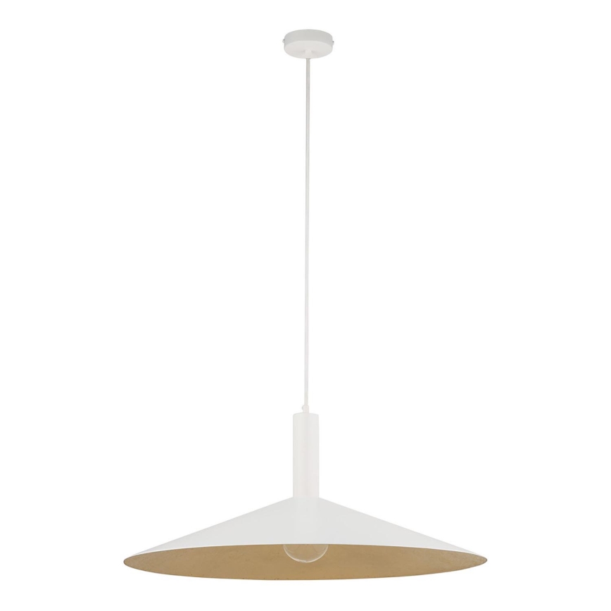 Lámpara colgante CAPRI 1xE27/15W/230V diá. 70 cm blanco/dorado
