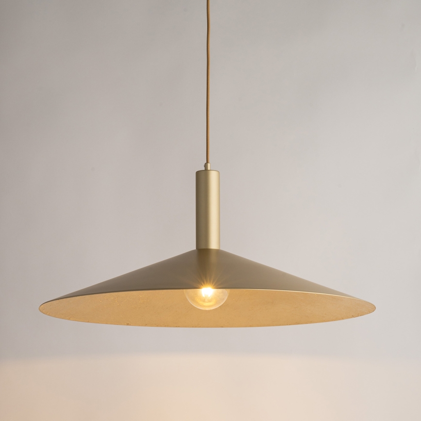 Lámpara colgante CAPRI 1xE27/15W/230V diá. 70 cm dorado