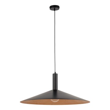 Lámpara colgante CAPRI 1xE27/15W/230V diá. 70 cm negro/cobre