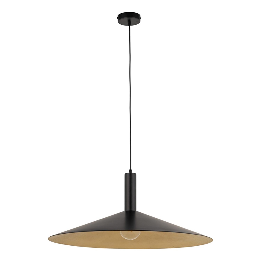 Lámpara colgante CAPRI 1xE27/15W/230V diá. 70 cm negro/dorado