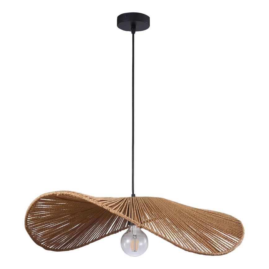 Lámpara colgante CAPRI 1xE27/20W/230V diá. 60 cm bambú