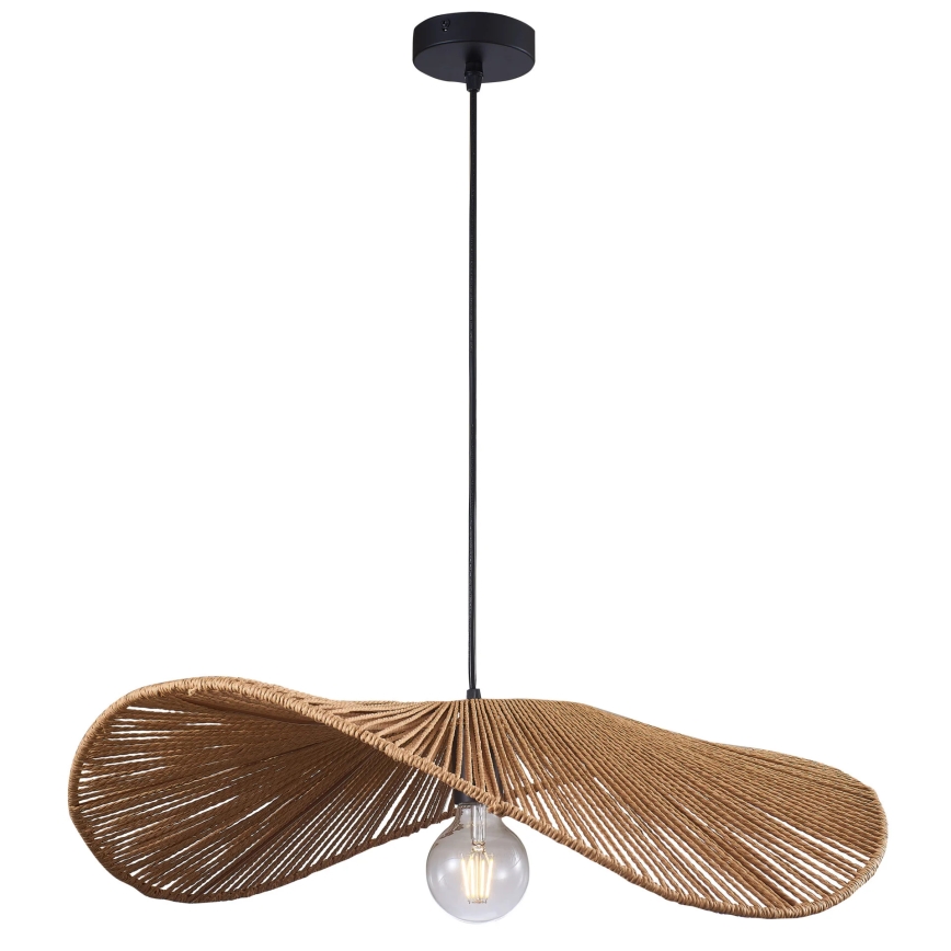 Lámpara colgante CAPRI 1xE27/20W/230V diá. 60 cm bambú