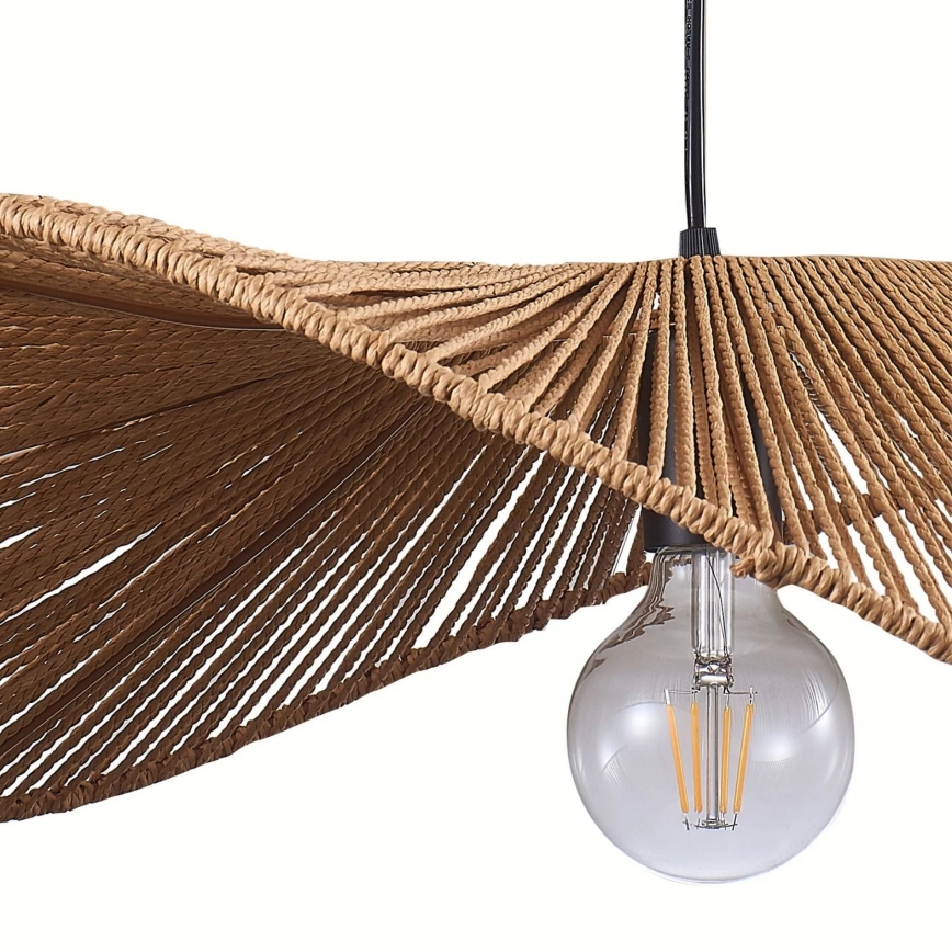 Lámpara colgante CAPRI 1xE27/20W/230V diá. 60 cm bambú