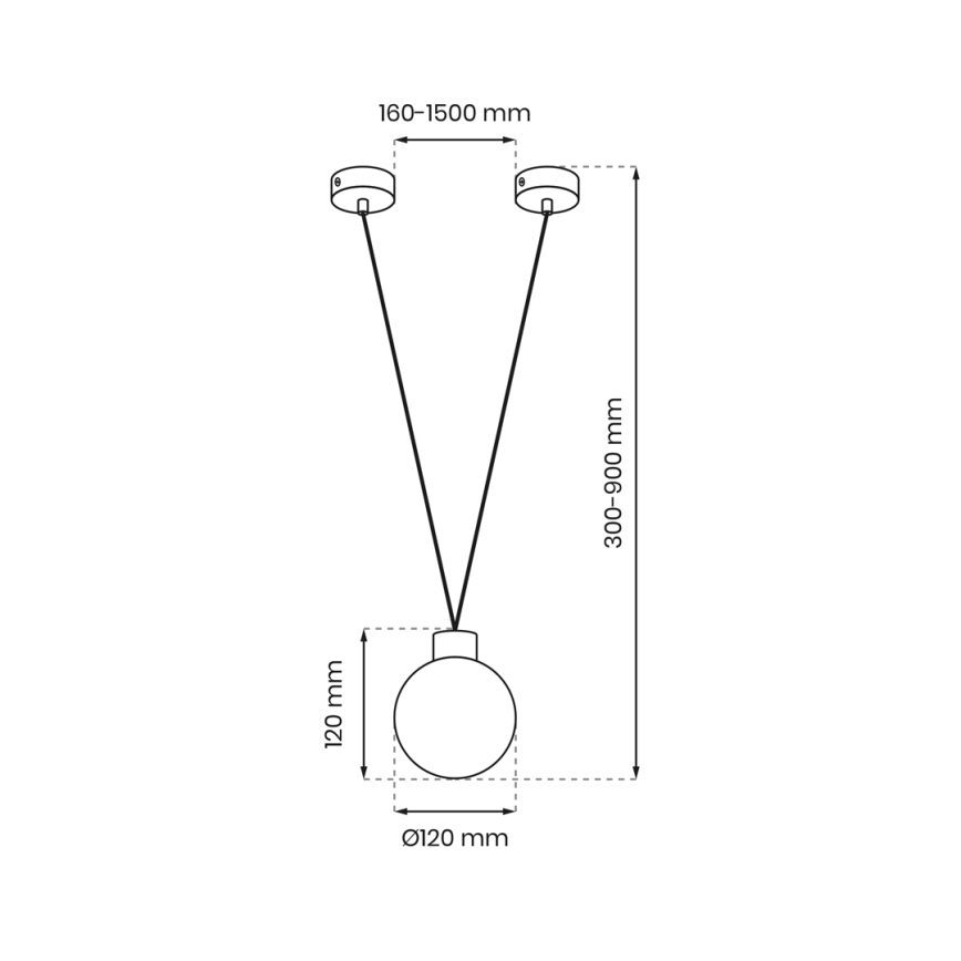 Lámpara colgante CAPRI 1xG9/7W/230V