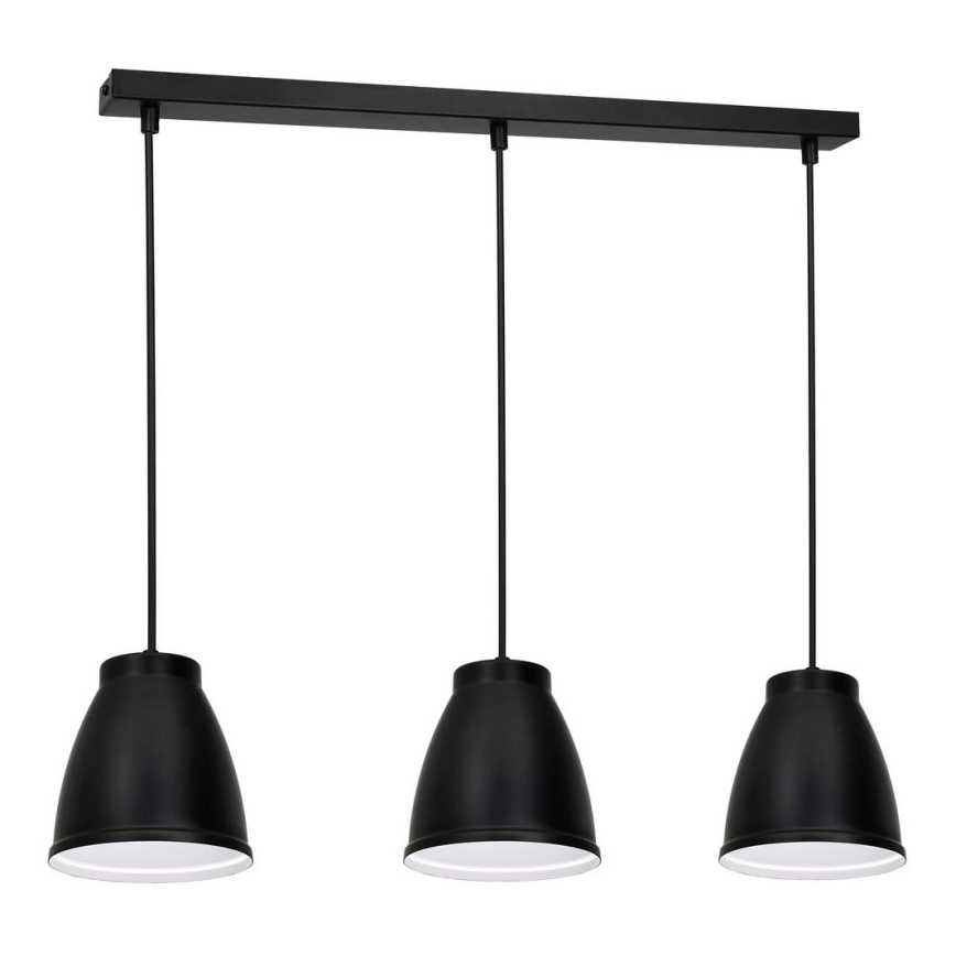 Lámpara colgante CARYON 3xE14/60W/230V negro