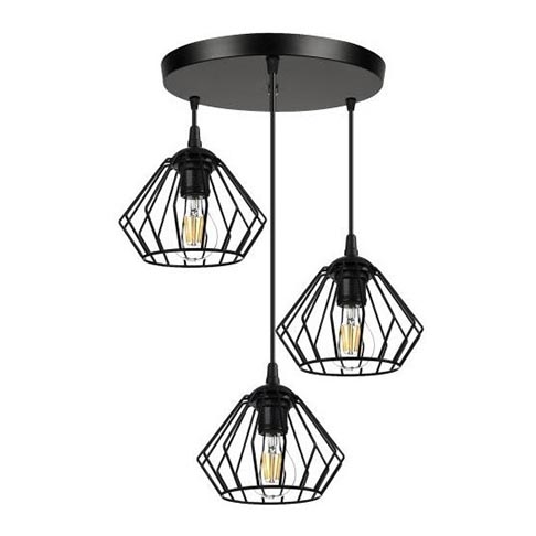 Lámpara colgante CEED 3xE27/60W/230V