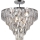 Lámpara colgante CHELSEA 6xE14/40W/230V diá. 50 cm cromo brillante