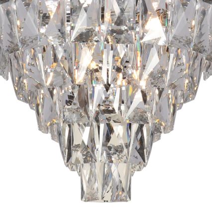 Lámpara colgante CHELSEA 6xE14/40W/230V diá. 50 cm cromo brillante