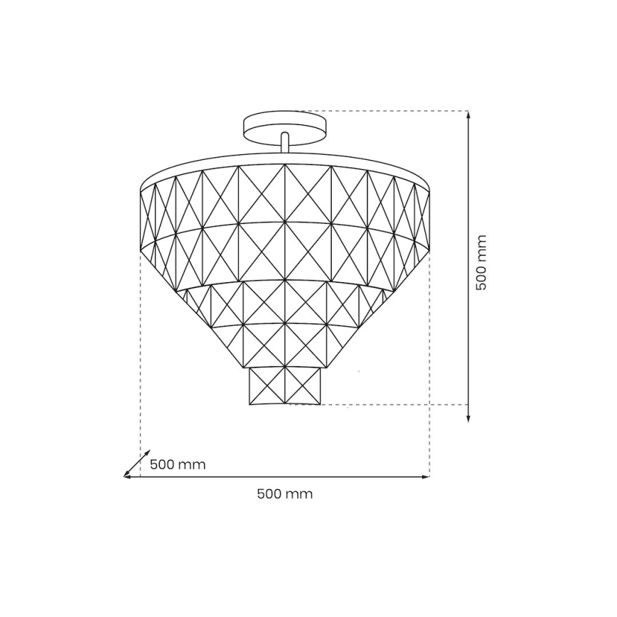 Lámpara colgante CHELSEA 6xE14/40W/230V diá. 50 cm cromo brillante