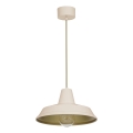 Lámpara colgante CLASS 1xE27/15W/230V beige