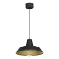 Lámpara colgante CLASS 1xE27/15W/230V negro
