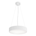 Lámpara colgante CLEO 3xE27/24W/230V diá. 40 cm blanco