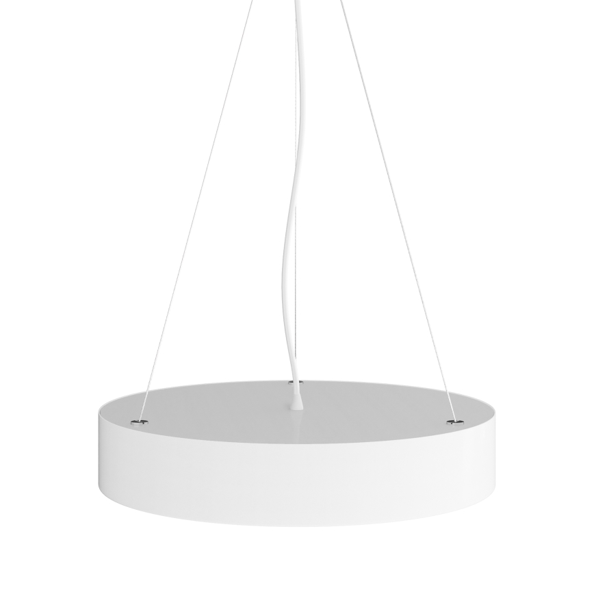 Lámpara colgante CLEO 3xE27/24W/230V diá. 40 cm blanco