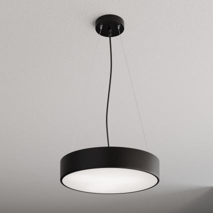 Lámpara colgante CLEO 3xE27/24W/230V diá. 40 cm negro