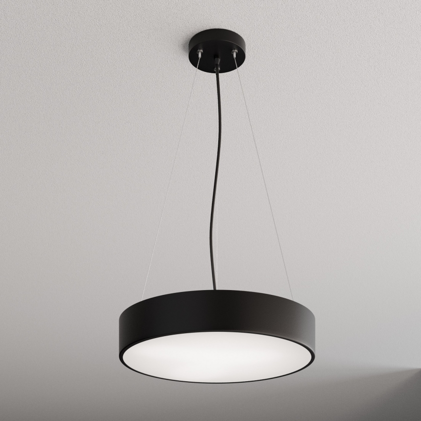 Lámpara colgante CLEO 3xE27/24W/230V diá. 40 cm negro