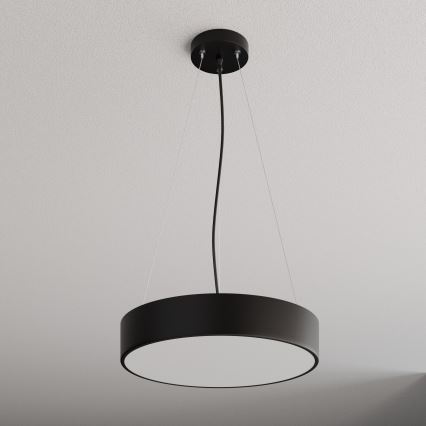 Lámpara colgante CLEO 3xE27/24W/230V diá. 40 cm negro