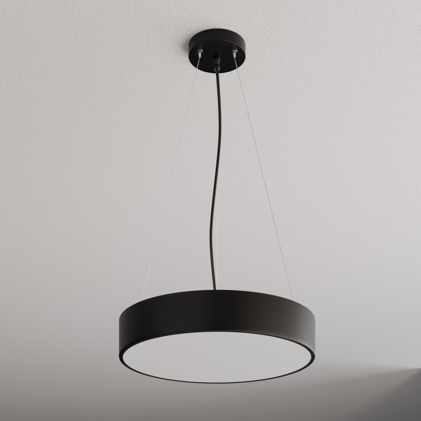 Lámpara colgante CLEO 3xE27/24W/230V diá. 40 cm negro