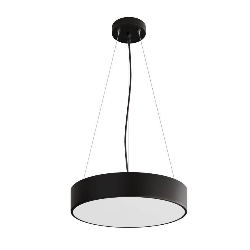 Lámpara colgante CLEO 3xE27/24W/230V diá. 40 cm negro