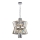 Lámpara colgante con cadena AURELIA 8xE14/40W/230V cromo mate