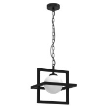 Lámpara colgante con cadena DIEGO 1xE14/40W/230V negro