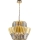 Lámpara colgante con cadena DONNA 12xE14/40W/230V diá. 55 cm dorado
