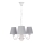 Lámpara colgante con cadena FIREZ 3xE27/40W/230V blanco/gris