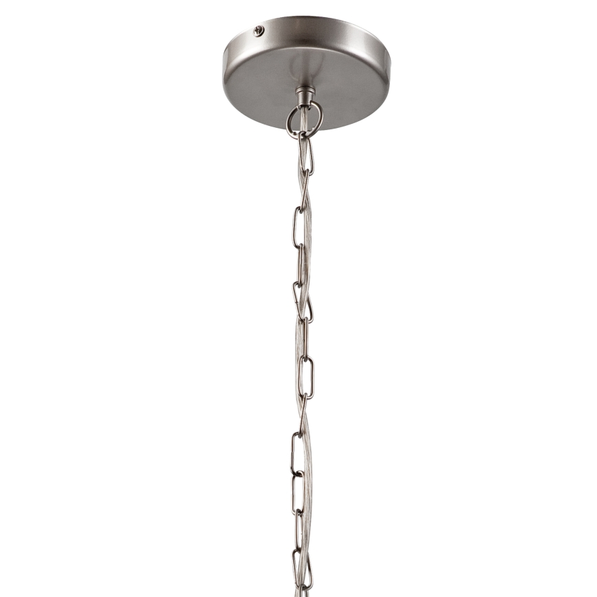 Lámpara colgante con cadena GINA 3xE27/60W/230V cromo mate