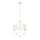 Lámpara colgante con cadena GINA 5xE27/60W/230V blanco