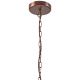 Lámpara colgante con cadena GINA 5xE27/60W/230V marrón