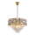 Lámpara colgante con cadena LUXURIA 9xE14/40W/230V dorado