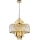 Lámpara colgante con cadena MARGOT 9xE14/40W/230V diá. 55 cm dorado