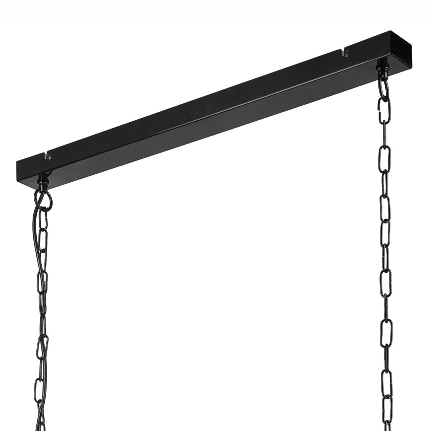 Lámpara colgante con cadena MARIO 3xE27/60W/230V cromo