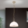 Lámpara colgante con cadena OLD LAMP 1xE27/40W/230V diá. 30 cm blanco/latón