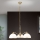 Lámpara colgante con cadena OLD LAMP 3xE27/40W/230V diá. 65 cm blanco/latón