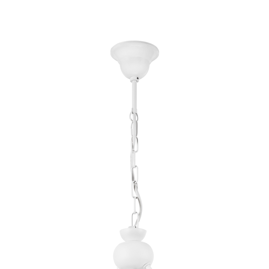 Lámpara colgante con cadena RETRO 2xE27/60W/230V blanco mate