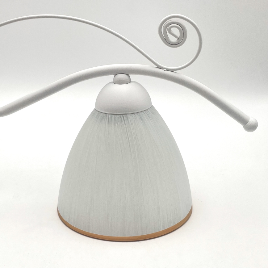 Lámpara colgante con cadena RETRO 2xE27/60W/230V blanco mate
