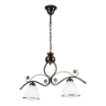 Lámpara colgante con cadena RETRO 2xE27/60W/230V bronce/pátina
