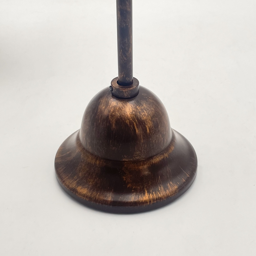 Lámpara colgante con cadena RETRO 2xE27/60W/230V cobre/pátina