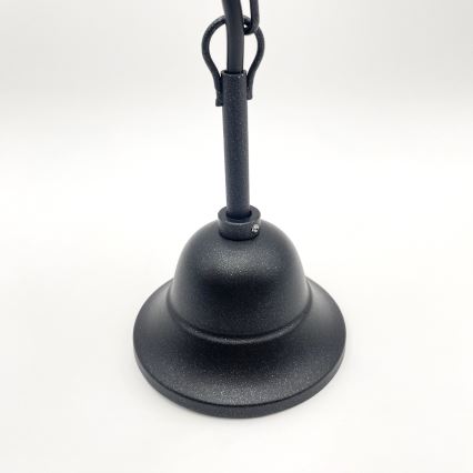Lámpara colgante con cadena RETRO 2xE27/60W/230V negro