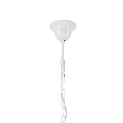 Lámpara colgante con cadena RETRO 3xE27/60W/230V blanco/colorido