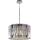 Lámpara colgante con cadena RITZ 12xE14/40W/230V diá. 54 cm cromo brillante