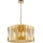 Lámpara colgante con cadena RITZ 12xE14/40W/230V diá. 54 cm dorado