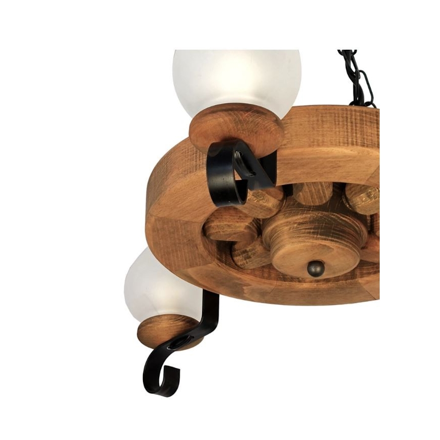 Lámpara colgante con cadena ROATA 3xE14/40W/230V haya - FSC Certificado