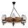 Lámpara colgante con cadena ROATA 6xE14/40W/230V diá. 70 cm haya - FSC Certificado