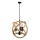 Lámpara colgante con cadena ROPE GLOBO 3xE14/10W/230V