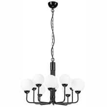 Lámpara colgante con cadena TIFFY 10xG9/5W/230V negro